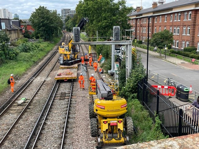 NEXT WEEK: Signalling upgrades on the railway between Reading, Bracknell and Gatwick Airport mean that customers should check before they travel over the February half term: Feltham to Wokingham resignalling-3