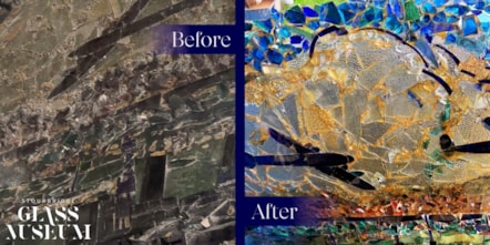 Churchill screen before and after