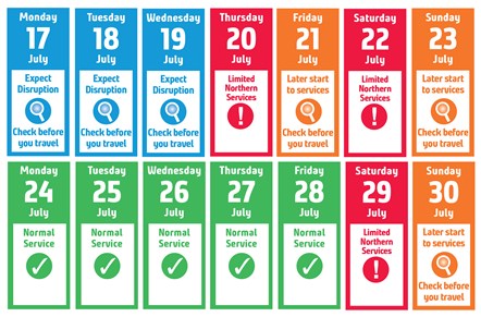 Travel Advice Calendar - July Strikes