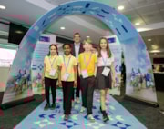TfL Image - London’s Walking and Cycling Commissioner, Will Norman joins students from Gillespie Primary School at the Travel for Life Top school awards: TfL Image - London’s Walking and Cycling Commissioner, Will Norman joins students from Gillespie Primary School at the Travel for Life Top school awards