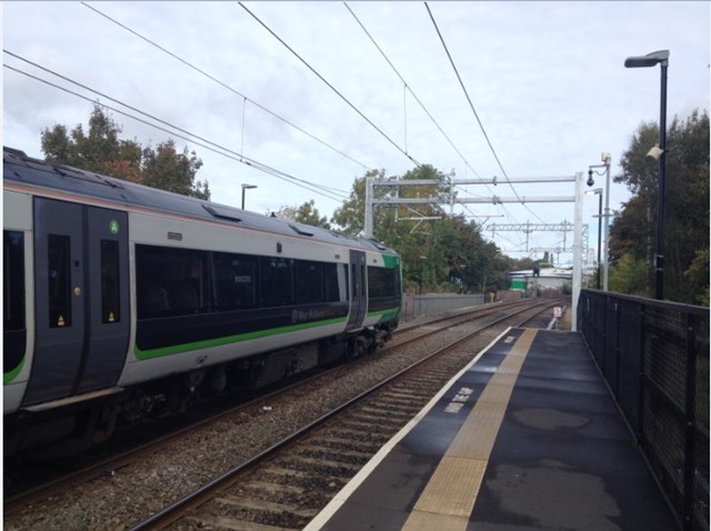 20 12 IMAGE Walsall Rugeley Electrification New OLE (and DMU) at Cannock