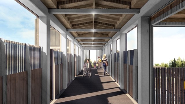 A visualisation of the new footbridge at St Erth station: A visualisation of the new footbridge at St Erth station