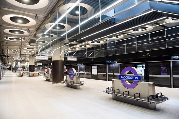 TfL Image - Elizabeth line Paddington station platform