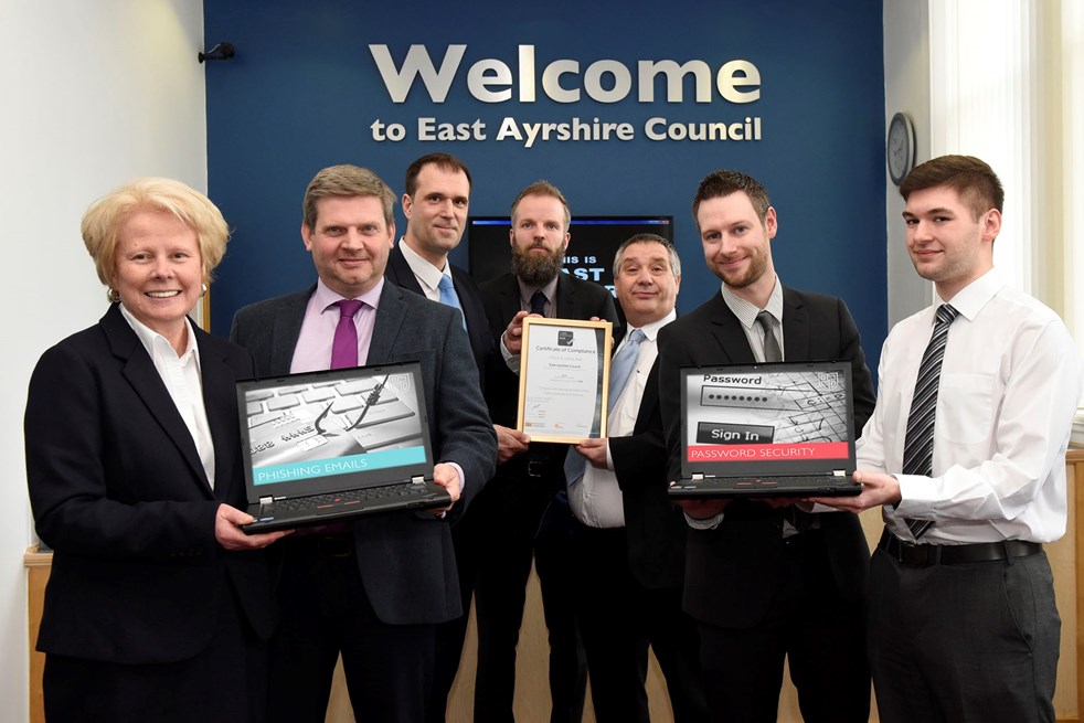 East Ayrshire’s IT team leads the way in Scottish Cybersecurity