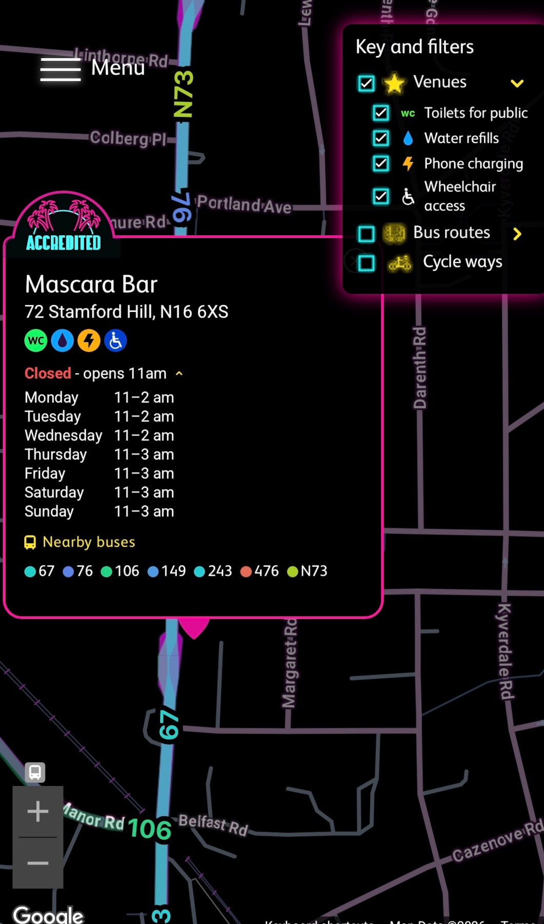 Venue description