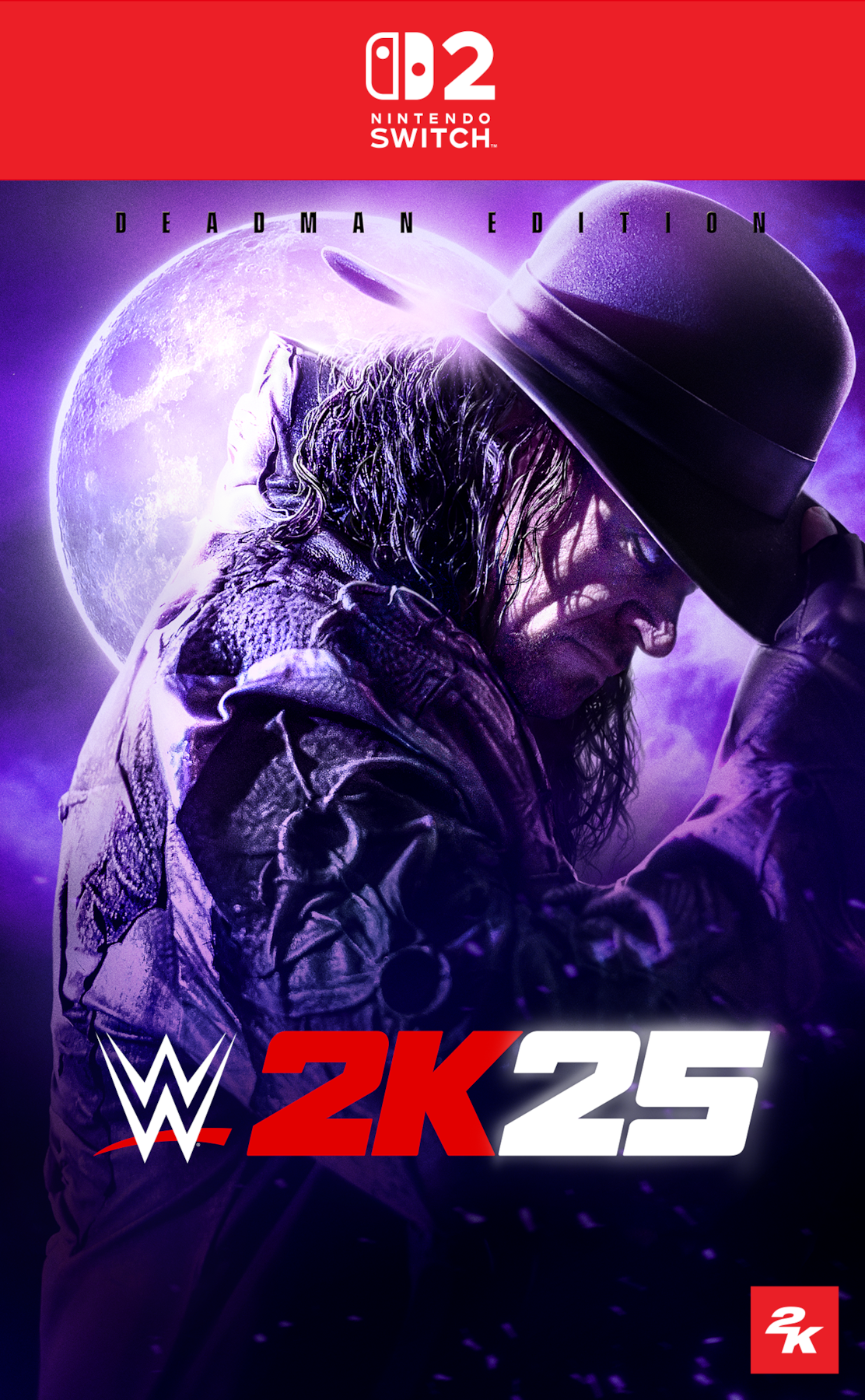 WWE 2K25 Deadman Edition Switch 2 Box Art No Rating