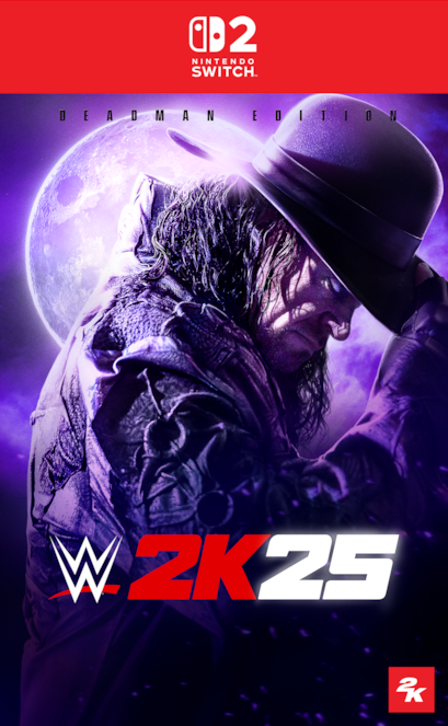 WWE 2K25 Deadman Edition Switch 2 Box Art No Rating