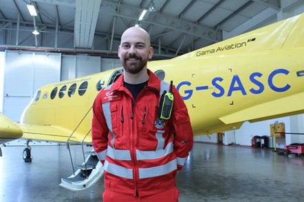 Picture or Air Ambulance Paramedic Ian Mackenzie
