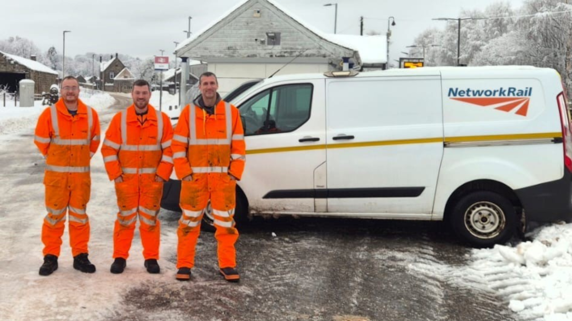 Rail staff hailed heroes after rescuing woman in snow: Darren Stalker, Stuart Fraser and Allan Rough-3