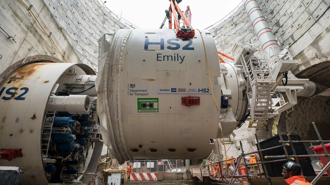 HS2 team lift TBM Emily Middleshield October 2023 cropped