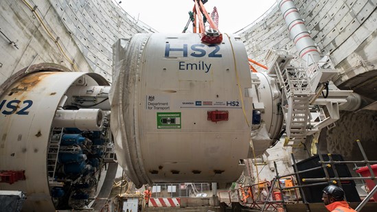 HS2 team lift TBM Emily Middleshield October 2023 cropped: HS2 team lift TBM Emily Middleshield October 2023 cropped