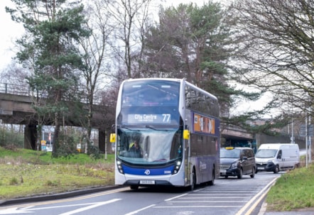 First Bus Scotland 77 service 24-hr launch 1