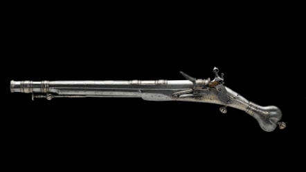 Steel and silver pistol, 17th century. Image © National Museums Scotland (2)