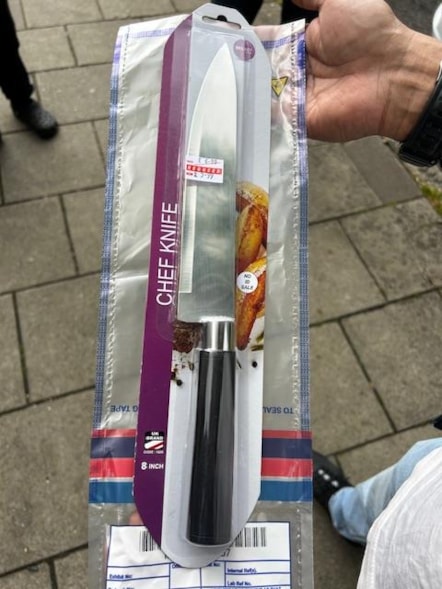 Knife sold to 14 year old