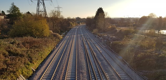 Two new railway lines into Bristol Temple Meads completed to help improve passenger journeys: Filton Four Track Horfield Cutting