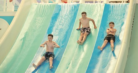 Indoor Pool Slide at Hafan y Môr