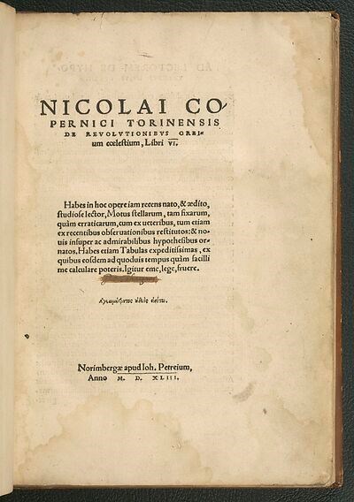 In the mid-16th century, the Polish astronomer Nicolaus Copernicus showed that the old model of the universe was wrong. According to Copernicus, the sun and not the Earth is the centre of our solar system.

Ancient philosophers observed the night skies and did mathematical calculations. They conclud
