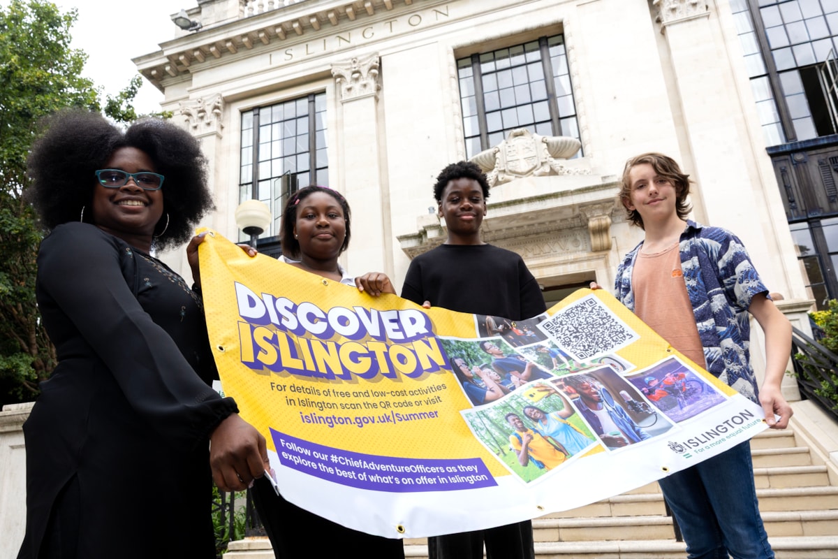 Islington's Chief Discovery Officers, from left, Sidra, Teayanna, Cruz and Tam