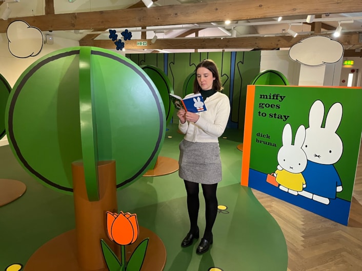 Miffy's birthday: Alice Macpherson, Leeds Museum's and Galleries' audience development associate, steps inside Miffy's world in Leeds City Museum's new exhibition.
From Friday (Feb 7) museum-goers can step inside the world of international phenomenon Miffy, the adorable rabbit created by Dutch artist and illustrator Dick Bruna, as the iconic character marks her 70th anniversary with a new exhibition.