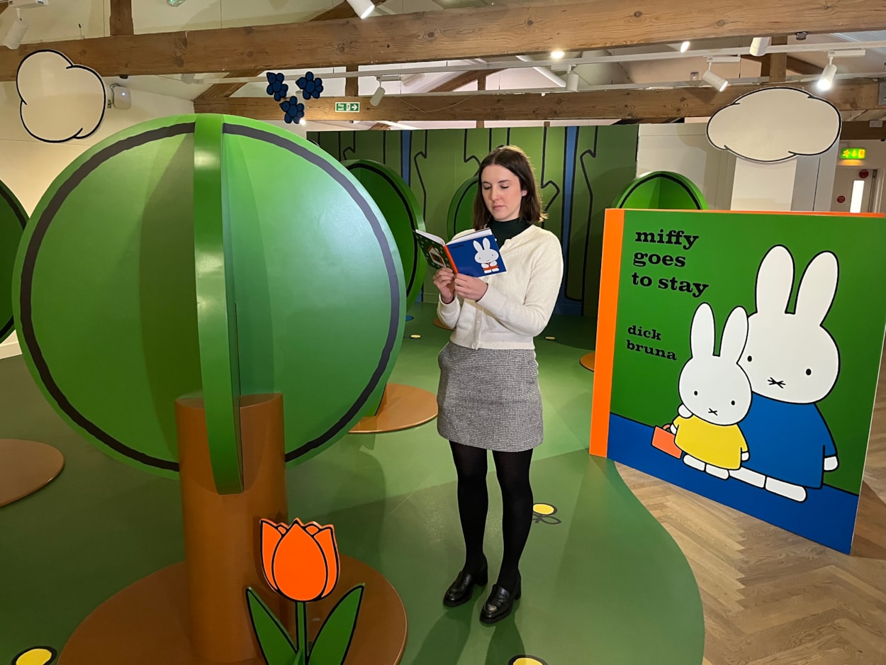 Miffy's birthday: Alice Macpherson, Leeds Museum's and Galleries' audience development associate, steps inside Miffy's world in Leeds City Museum's new exhibition.
From Friday (Feb 7) museum-goers can step inside the world of international phenomenon Miffy, the adorable rabbit created by Dutch artist and illustrator Dick Bruna, as the iconic character marks her 70th anniversary with a new exhibition.