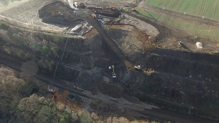 Aerial photographs of the damage at Farnley Haugh-2