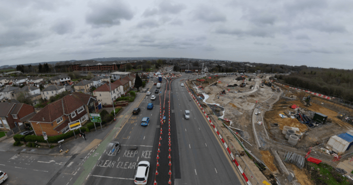 Dawsons SW corner from Bradford Road: Dawsons SW corner from Bradford Road