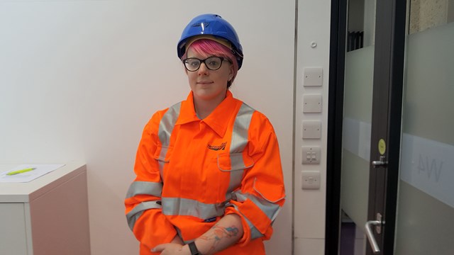 Snowy Worrad is a Network Rail apprentice in Port Talbot