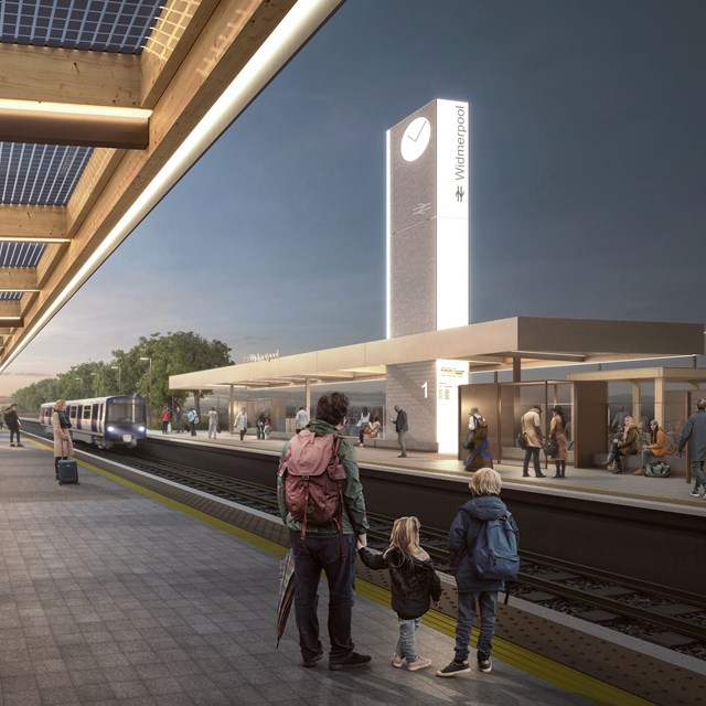 Railway Station Visualisation - Platform ©7N Architects