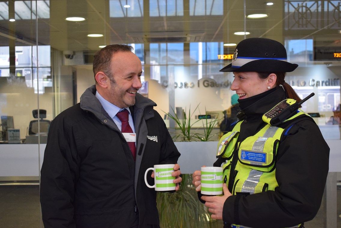 Wales and Borders rail staff support Samaritans to turn ‘Blue Monday’ around with a cuppa: Rail staff will supporting the Samaritans' Brew Monday campaign
