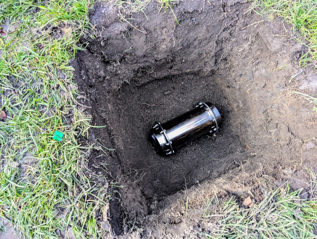 The time capsule in the ground