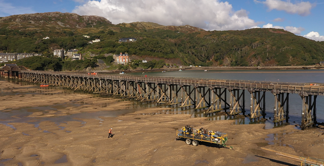 Barmouth drone wide shot