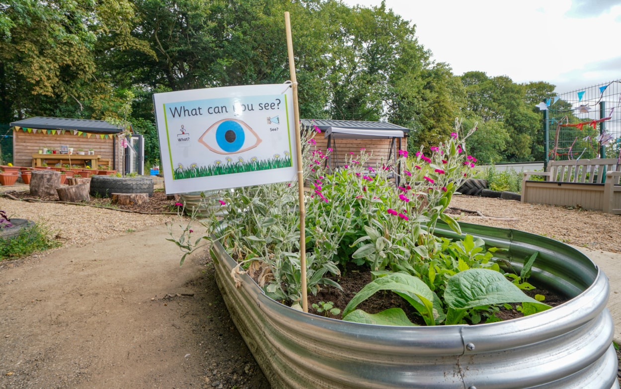 John Jamieson 7: John Jamieson School has an extensive array of new outdoor play and learning equipment. Pictured: Impressive new planters have been installed in the new play area.