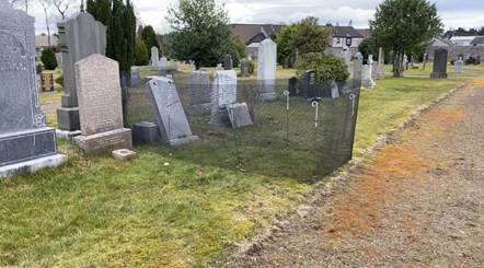 Headstone stabilisation example