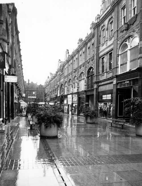 Fast x Slow Fashion online: Images of some of Leeds's busiest shopping areas feature in the exhibition. Credit Leodis.