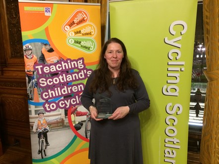 Elgin teacher scoops top award for getting youngsters biking 