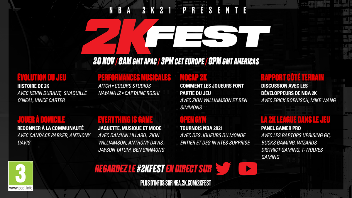 2K Fest : Présentation du programme