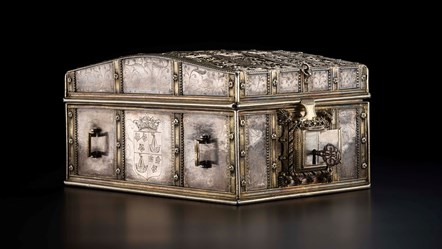 01. Silver casket. Image copyright National Museums Scotland WEB