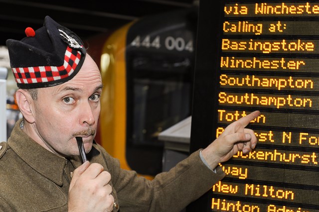 Khaki Chums launch the rail industry's WW1 exhibition in Waterloo Station