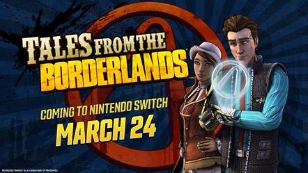 Tales from the Borderlands - Switch Key Art