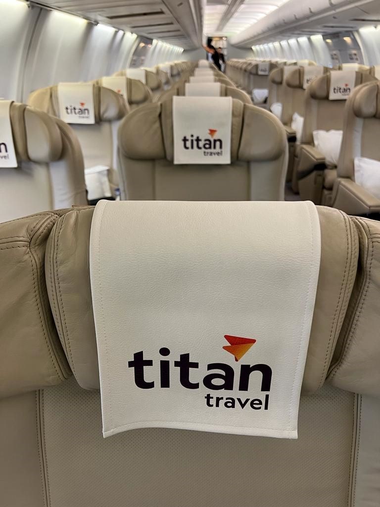 Titan Travel's Captivating Cultures private jet tour - internal aircraft