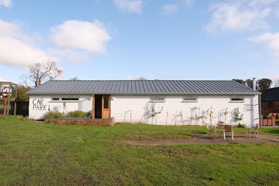 Woodhouse Farm cafe exterior: Woodhouse Farm, CIC, Community Interest Company, HS2 Community Environment Fund, HS2 Business and Local Economy Fund, CEF, BLEF, community engagement, Lichfield, Groundwork