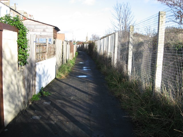 After - the alleyway following the clean-up