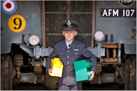 Kajus Ramanauskas gets ready for the National Museum of Flight’s 6th annual Awesome Bricks event on Saturday 15 and Sunday 16 June. Image © Paul Dodds (1)