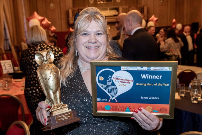 Leeds foster carer wins unsung hero award: Janet Wilcock