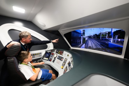 Left to Right: Paul Scott (Avanti West Coast Driver Team Manager) welcomed railway enthusiast, Joshua Emmett, to experience the role of a train driver