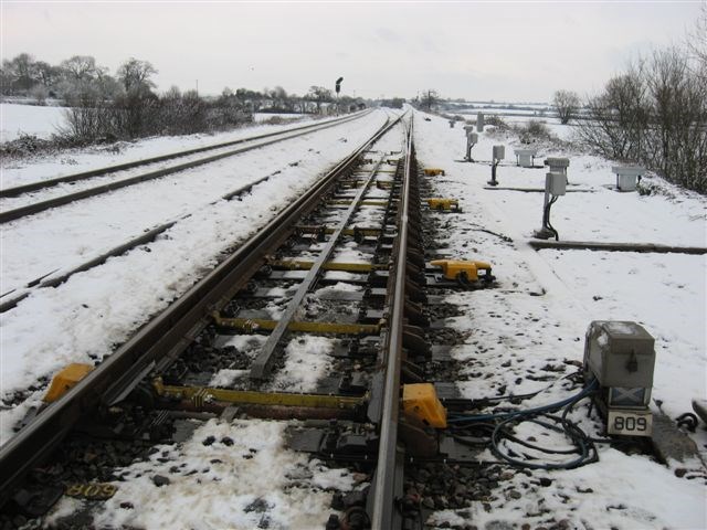 Snow on the railway: Snow on the railway