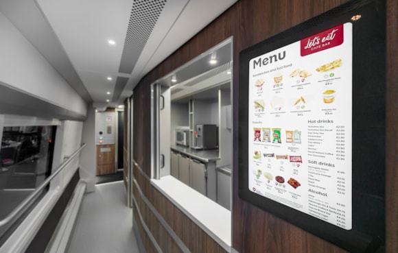 Cafe Bar onboard the Class 897 fleet