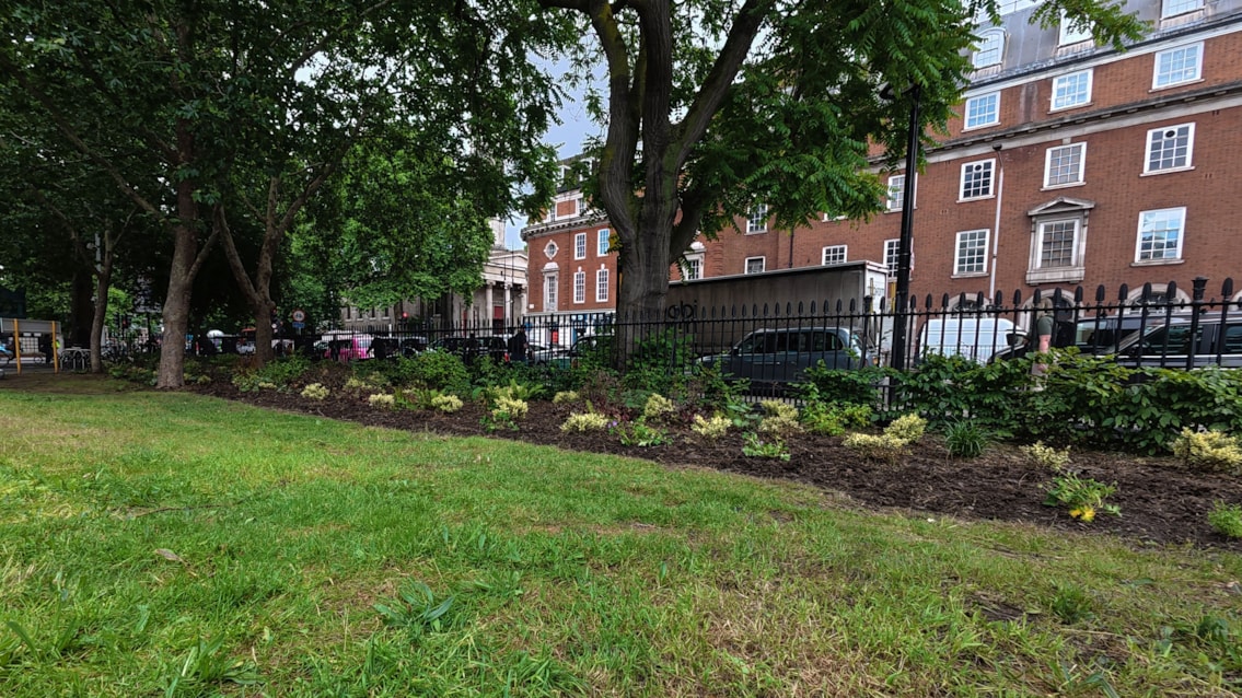 The refreshed Railway 200 Garden at London Euston station