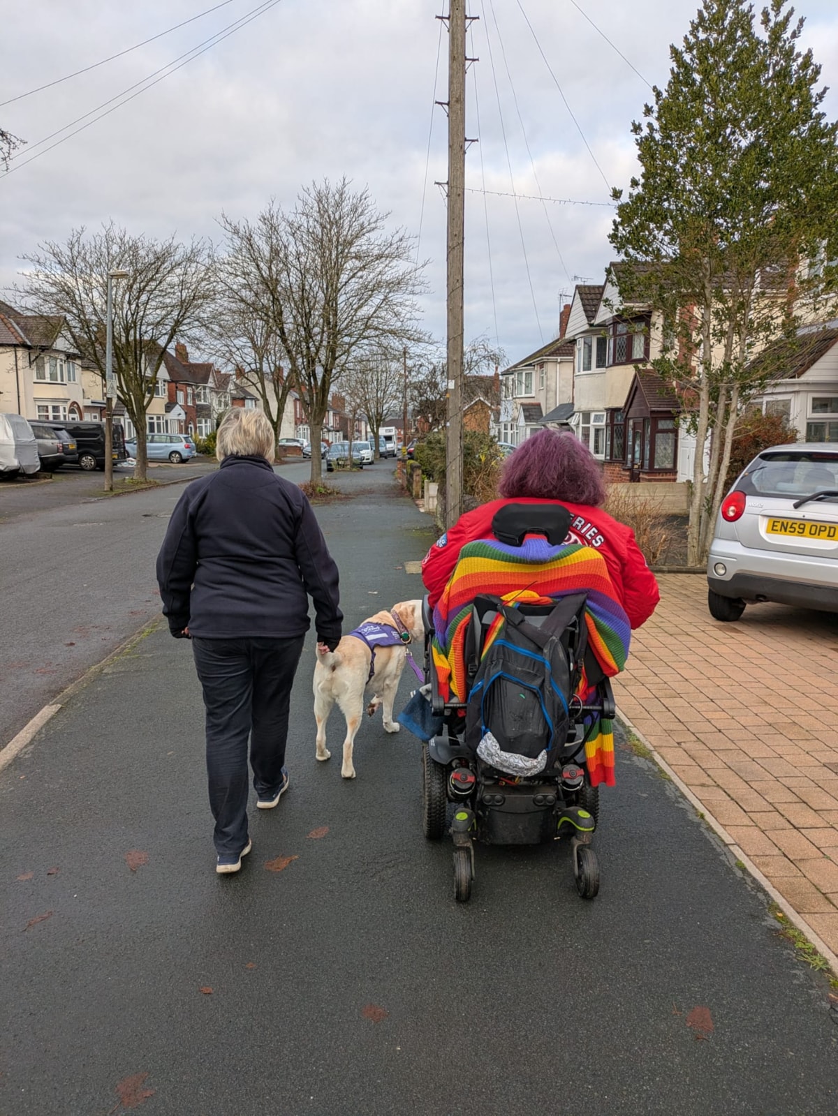 The Mayor Dudley with Access in Dudley member, and friend Bethann Siviter with assistance dog Ruben  (1)