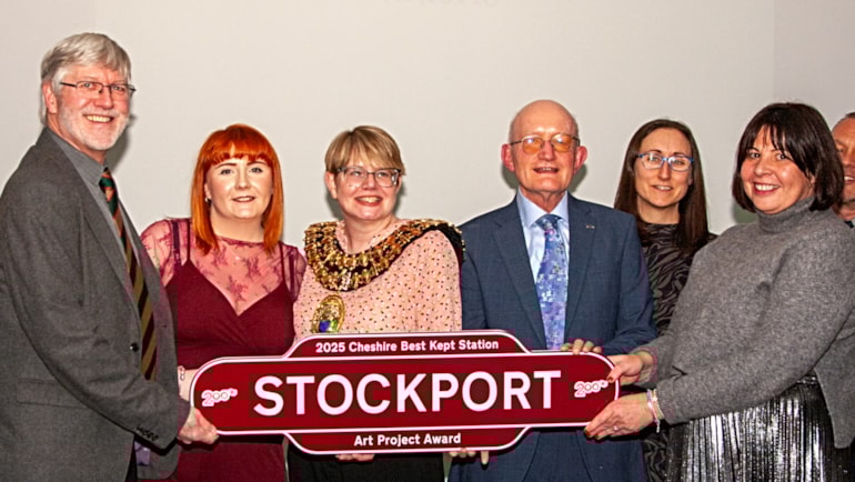 Stockport art project wins at Cheshire Best Kept Stations Awards